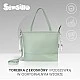 Faux Leather Bag Gray Autumn Forest Sensillo