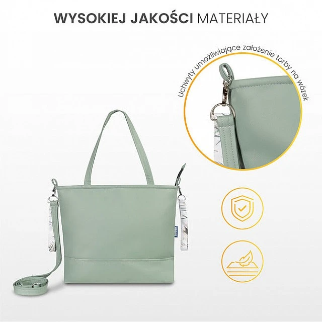 Faux Leather Bag Gray Autumn Forest Sensillo