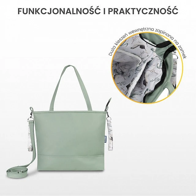 Faux Leather Bag Gray Autumn Forest Sensillo