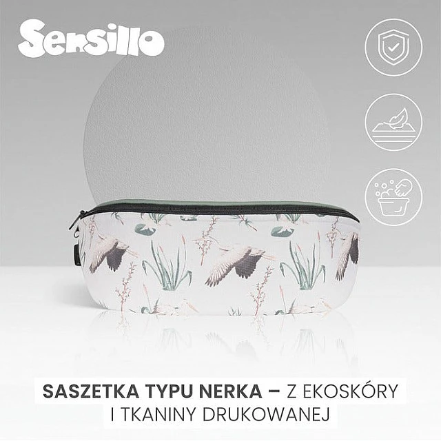 Чанта За Кръста Маслинени Жерави Sensillo