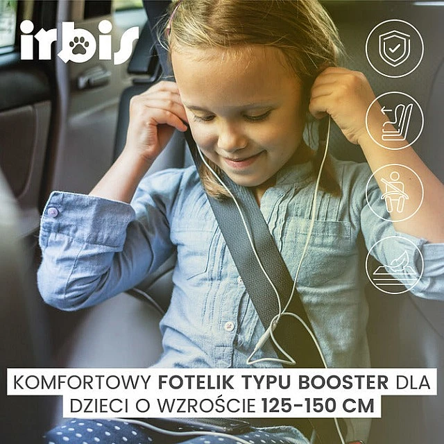 Irbis I-Size Car Seat Emerald (125–150 cm) Caretero