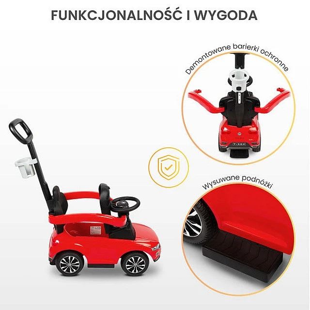 Vw T-Roc Ride On Stroller White Caretero Toyz
