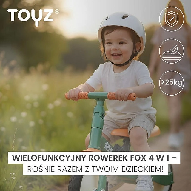 Multifunctional Bicycle Fox 4B1 Fox Gray Caretero Toyz