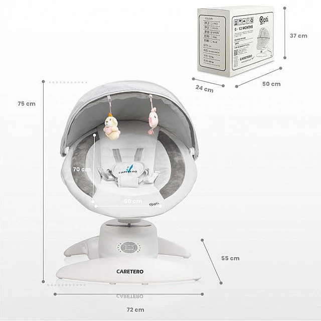 Electric Chaise Lounger Opti Beige Caretero