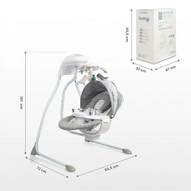 Electric Swing Raffi Light Grey Caretero