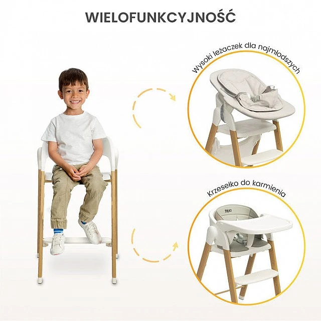 Столче За Хранене Triplo 3в1 Beige Caretero
