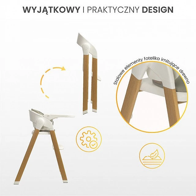 Столче За Хранене Triplo 3в1 Beige Caretero