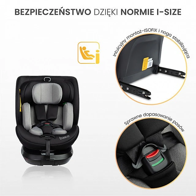 Car Seat Bosco I-Size Olive (40-150cm) Caretero