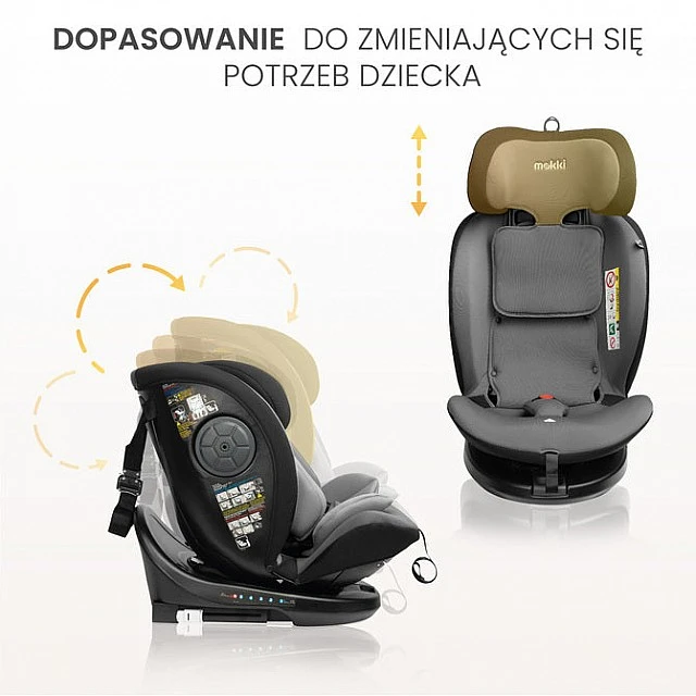 Car seat Mokki I-Size Beige 0-36kg Caretero