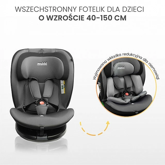 Car seat Mokki I-Size Dirty Pink 0-36kg Caretero