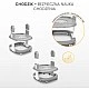 Sitron High Chair Gray Caretero