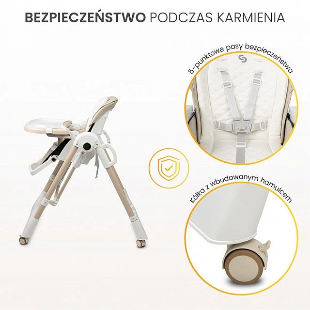 Nesto High Chair Pink Caretero