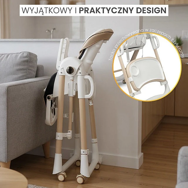 Nesto High Chair Beige Caretero
