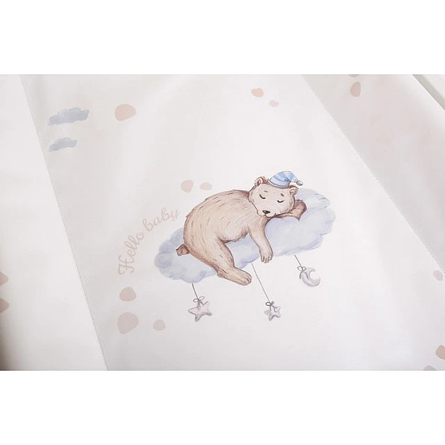Solid Chest of Drawers Teddy Bear on a Cloud 70/49 Cm Sensillo