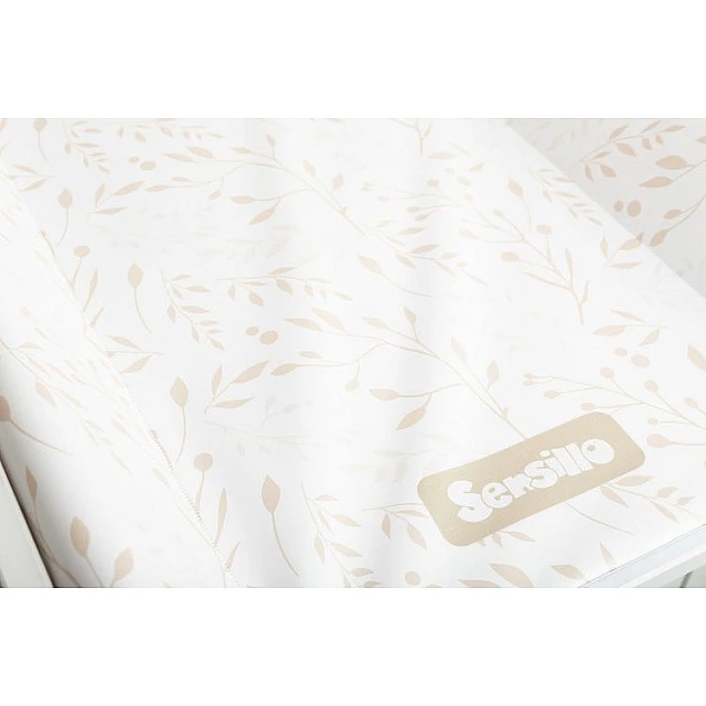 Solid Chest of Drawers Beige Leaves 70/49 Cm Sensillo