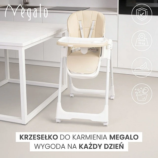 Столче За Хранене Megalo Dark Grey Caretero