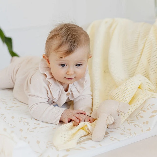 Blanket 100% Cotton Moli Beige Coffee Sensillo