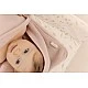 Baby towel with hood 100% cotton 100x100 cm Beige Sensillo