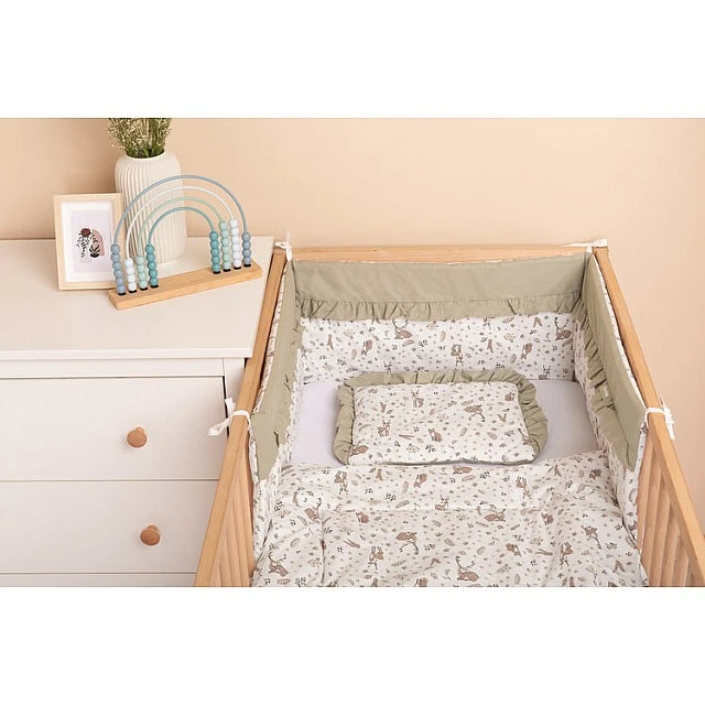 Baby bed bumper Forest Beige 180x30 Sensillo