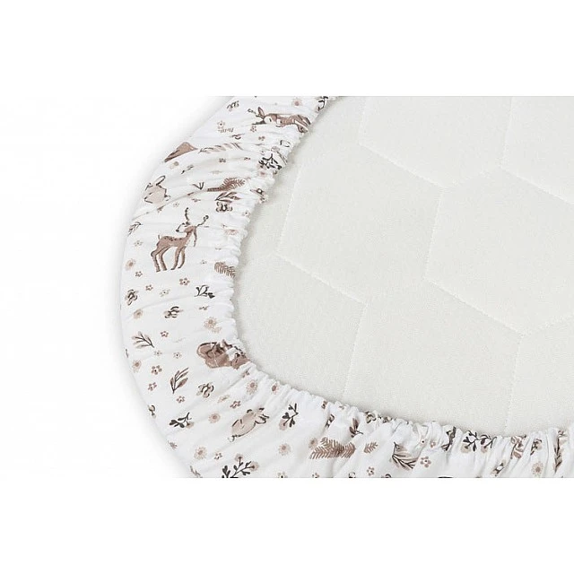 Чаршаф за количка Cotton Forest Beige 35X75 Sensillo