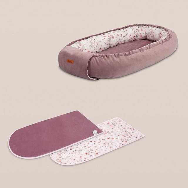 Baby nest field flowers beige 80X45 Sensillo