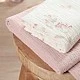 Muslin Diapers 3 Sizes 120X120 70X60 30X35 Pink Flowers Sensillo