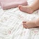 Muslin Diapers 3 Sizes 120X120 70X60 30X35 Pink Flowers Sensillo