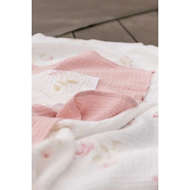 Baby Blanket Muslin Double Layer 75X100 Beige Bear Sensillo