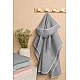 Poncho 100% Corrugated Cotton 70X60 Gray 0+ Sensillo