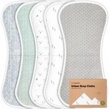 Organic Cotton Burp Cloths 5 Pcs Nordic Keababies