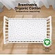 Чаршафи От Органичен Памук 2 Броя 60х120См Розови Abc Kea Babies