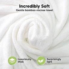 Baby Hooded Towel Made of Organic Bamboo Dinosaur Keababies
