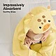 Baby Hooded Towel Made of Organic Bamboo Dinosaur Keababies
