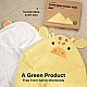 Baby Hooded Towel Made of Organic Bamboo Giraffe Keababies
