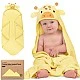 Baby Hooded Towel Made of Organic Bamboo Giraffe Keababies