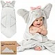 Baby Hooded Towel 100% Cotton Elephant Keababies