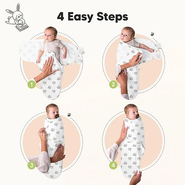 Anti-Stress Diapers Organic 0-3 Months 3Pcs The Wild Calls Keababies