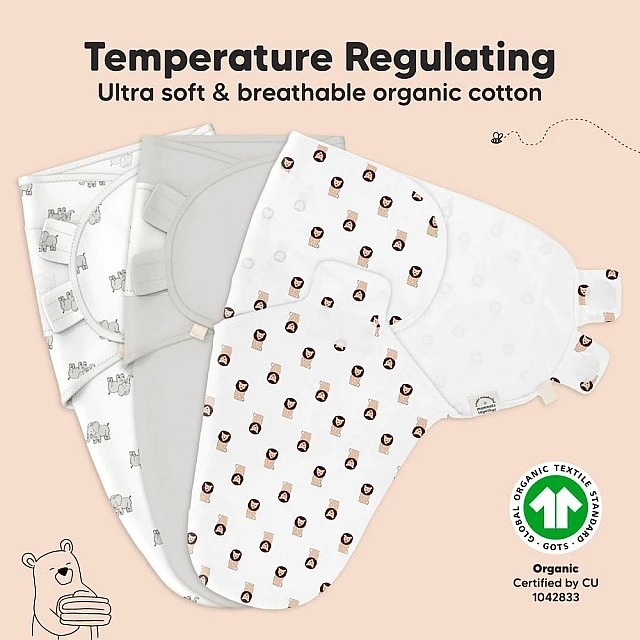 Anti-Stress Diapers Organic 0-3 Months 3Pcs The Wild Calls Keababies