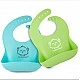Silicone Bibs 2 Pieces Blue/Green Kea Babies