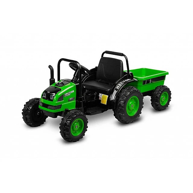 Battery Tractor Hector Green Caretero Toyz