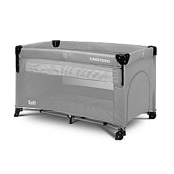 Collapsible bassinet with drop side Esti Gray Caretero
