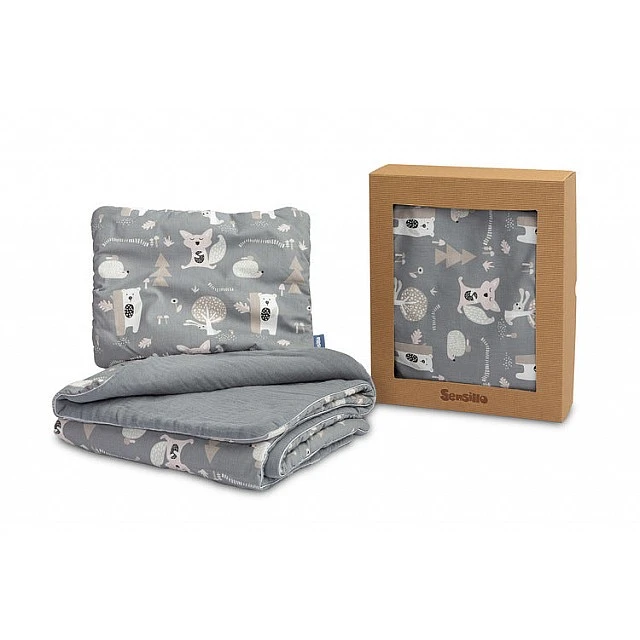 Cotton Sleeping Set Graphite Sensillo