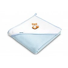 Baby Hooded Towel 100X100 Fox Blue Sensillo