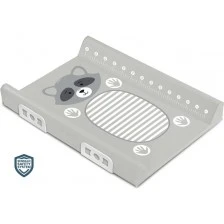 Changing Mat with Safety System Animals Raccoon Grey 70cm Sensillo