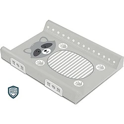 Changing Mat with Safety System Animals Raccoon Grey 70cm Sensillo