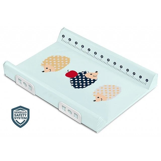 Подложка За Повиване Със Система За Безопасност Hedgehogs Mint 70см Sensillo