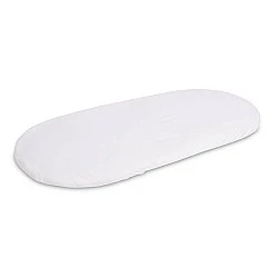Next To Me Jersey Crib Sheet White 90X40 Sensillo