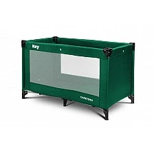 Folding travel cot Key Dark Green Caretero