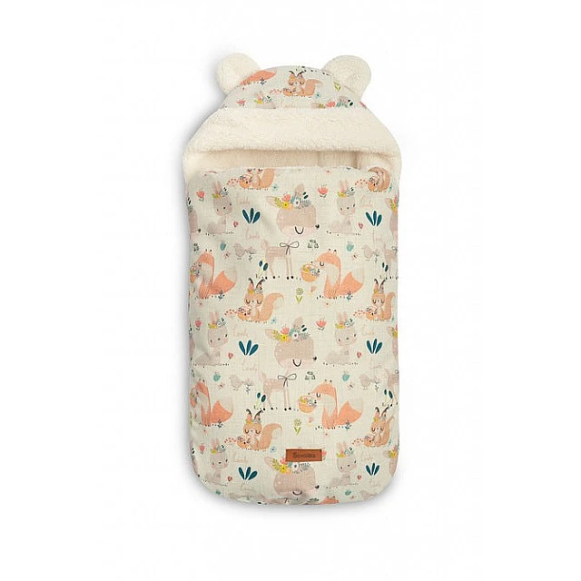 Winter footmuff for car seat and stroller Vintage