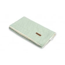 Blanket With Lace And Plush 80x100cm Mint